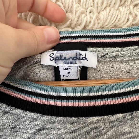 Splendid Taffy Stripe Active Sweatshirt - Picture 3 of 8